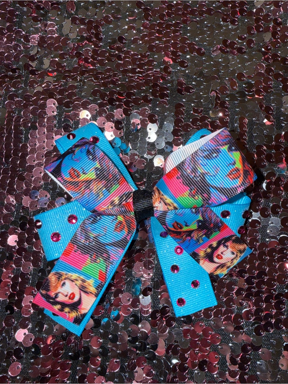 Taylor Swift 1989 Era Pop Art Print Bow Hair Clip